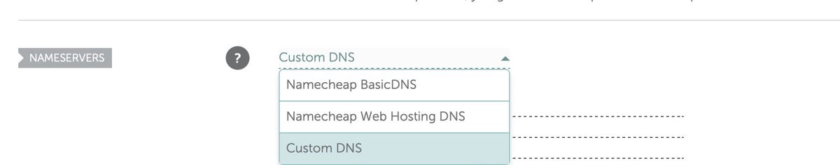 Namecheap custom nameserver configuration Namecheap custom nameserver configuration